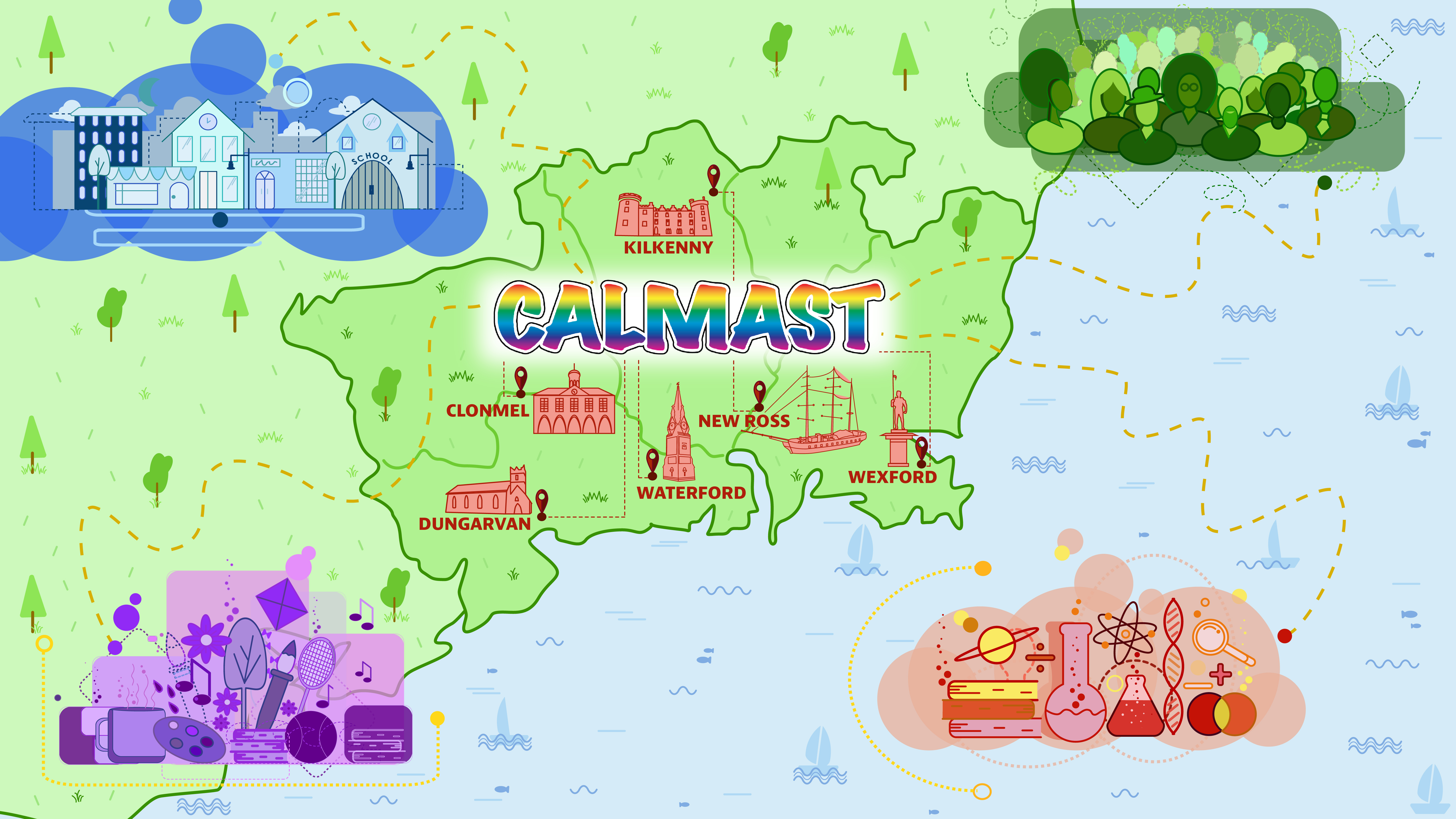 Newest Hub and Cluster Map 8-05